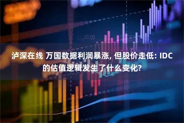 泸深在线 万国数据利润暴涨, 但股价走低: IDC的估值逻辑发生了什么变化?